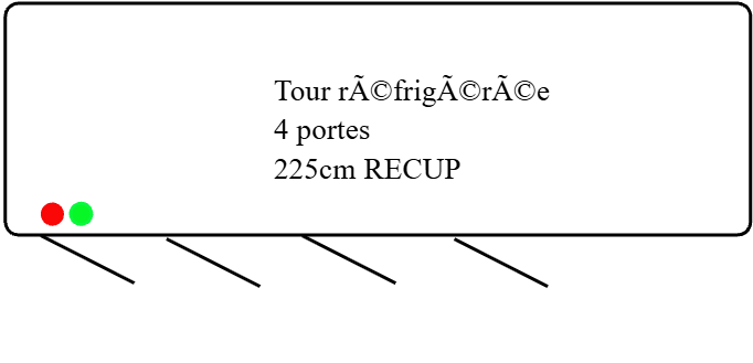 Tour réfrigérée 4 portes