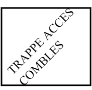 TRAPPE ACCES COMBLES 60 X 50 CM