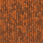 Flamed barrel tile