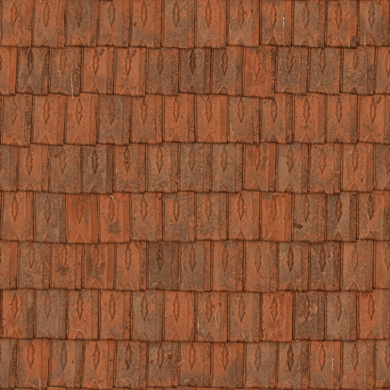 Orange interlocking tile