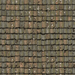 Weathered mossy tile