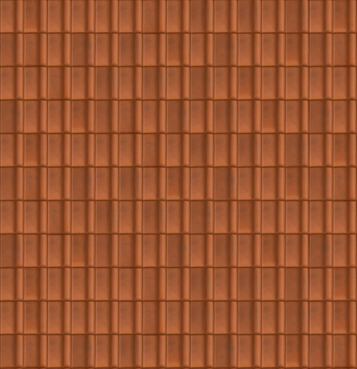 Tuiles plates rouges