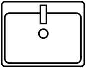 Vasque semi-encastrée L.55 P.43