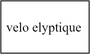 velo elyptique