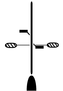 Vélo vertical vu de haut