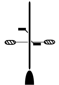 Vélo vertical vu de haut