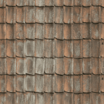 Old round tile