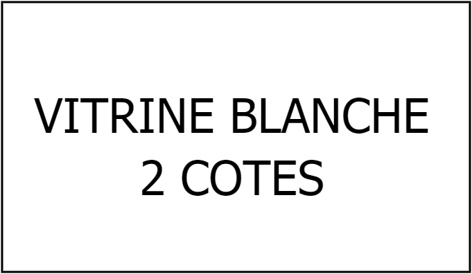 VITRINE BLANCHE 2 COTE
