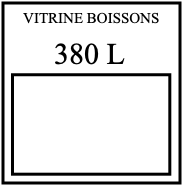 VITRINE BOISSONS 380 L
