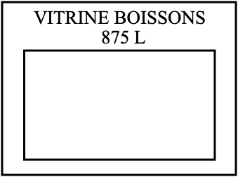 VITRINE BOISSONS 875 L