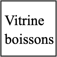 Vitrine  boissons