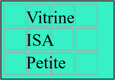 Vitrine ISA petite