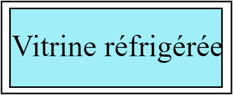 Vitrine réfrigérée