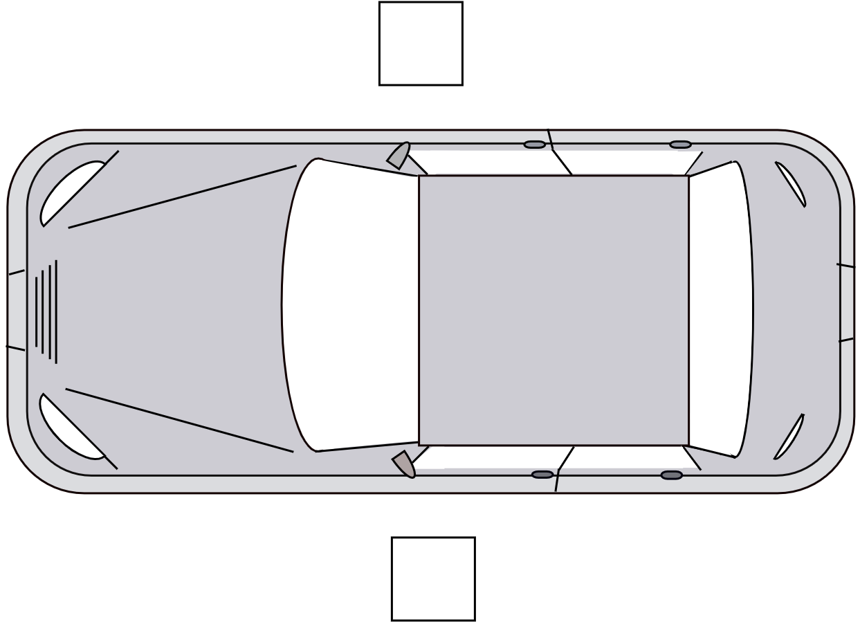 Voiture familiale avec pont