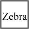 zebra