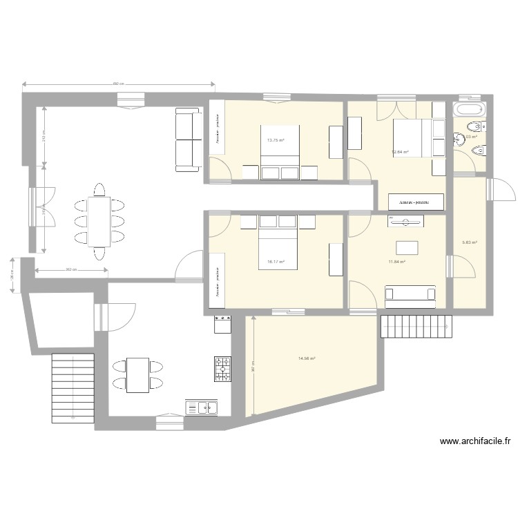 Passos primeiro andar. Plan de 0 pièce et 0 m2 Passos primeiro andar. Plan de 0 pièce et 0 m2