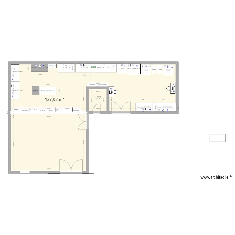 Repair Area rev1. Plan de 0 pièce et 0 m2