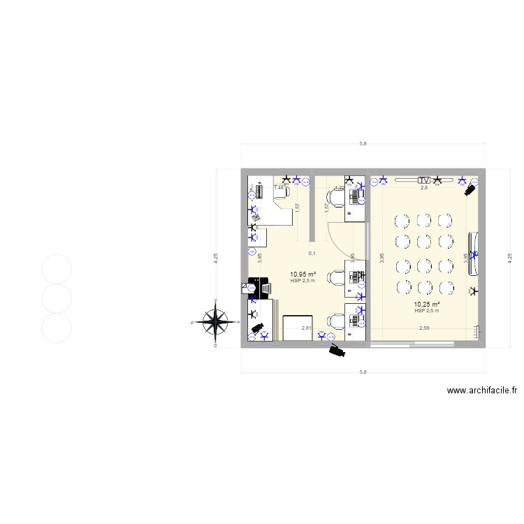 Ciudad limpia. Plan de 0 pièce et 0 m2