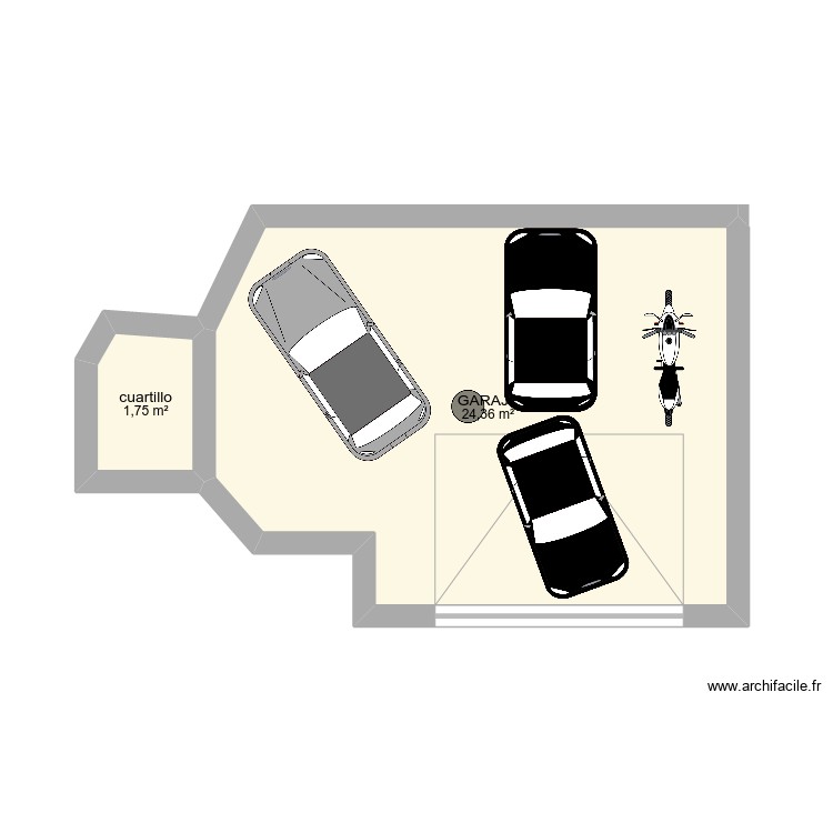 garaje yea yea. Plan de 0 pièce et 0 m2