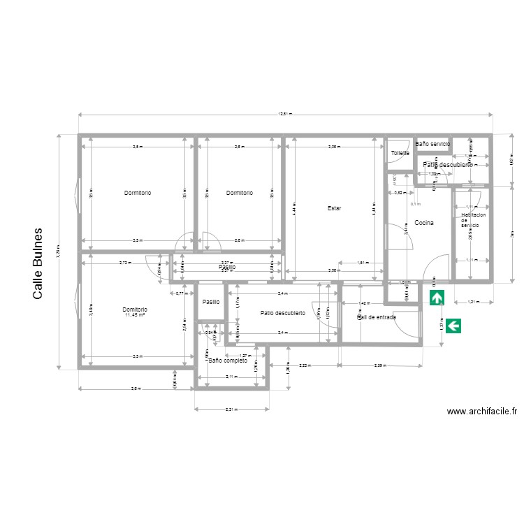 Tavernelli, bulnes. Plan de 0 pièce et 0 m2