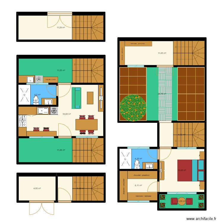 Mi Casa. Piso 2 - 001. Plan de 0 pièce et 0 m2