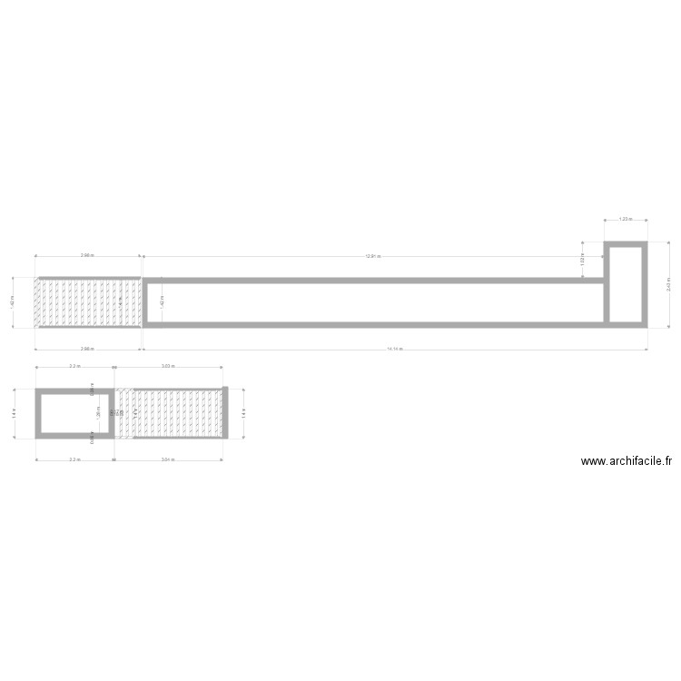 Muro 1. Plan de 0 pièce et 0 m2
