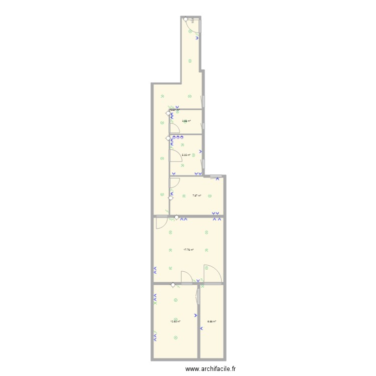 plano electricidad marina 335 bajos 1. Plan de 0 pièce et 0 m2