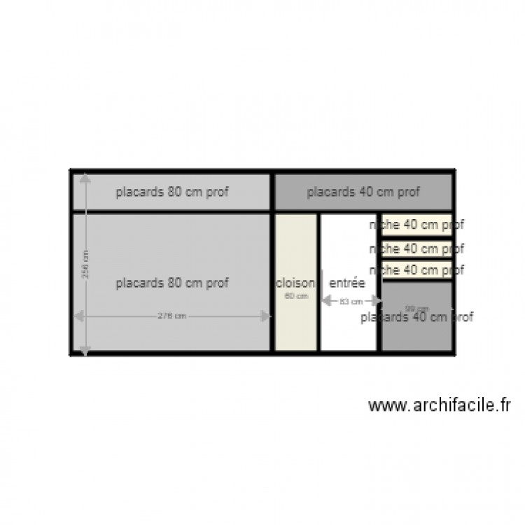 cloison salon. Plan de 0 pièce et 0 m2