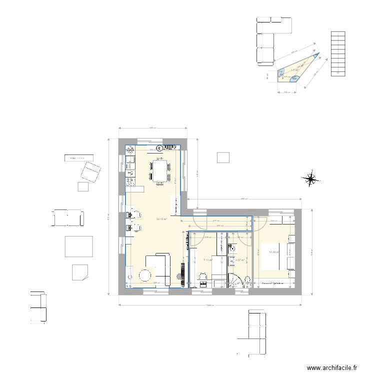 Virginia 70m2. Plan de 0 pièce et 0 m2