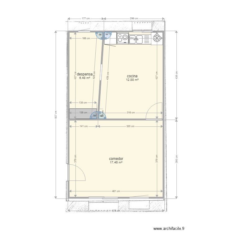 campicocinacomedor01. Plan de 0 pièce et 0 m2