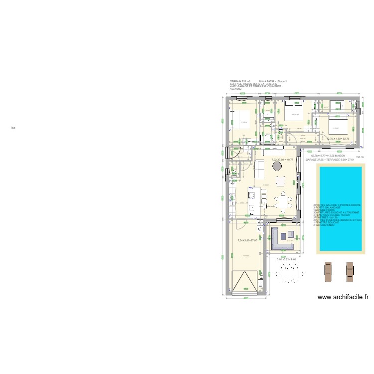 plan  maison Barjac. Plan de 0 pièce et 0 m2