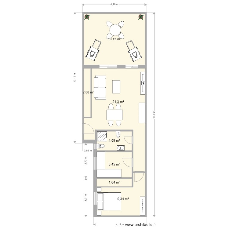 RAMON Y CAJAL ATICO. Plan de 0 pièce et 0 m2