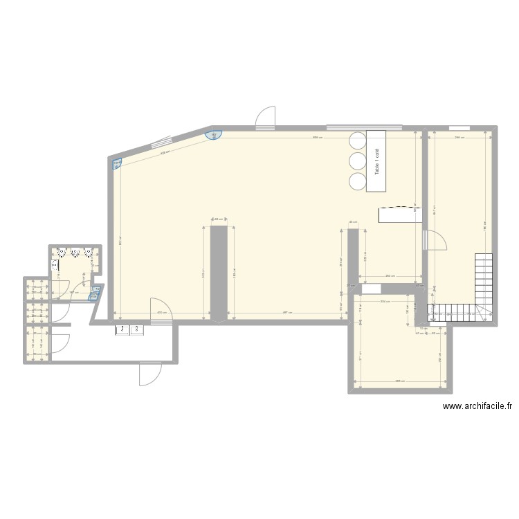 New Restaurant. Plan de 0 pièce et 0 m2