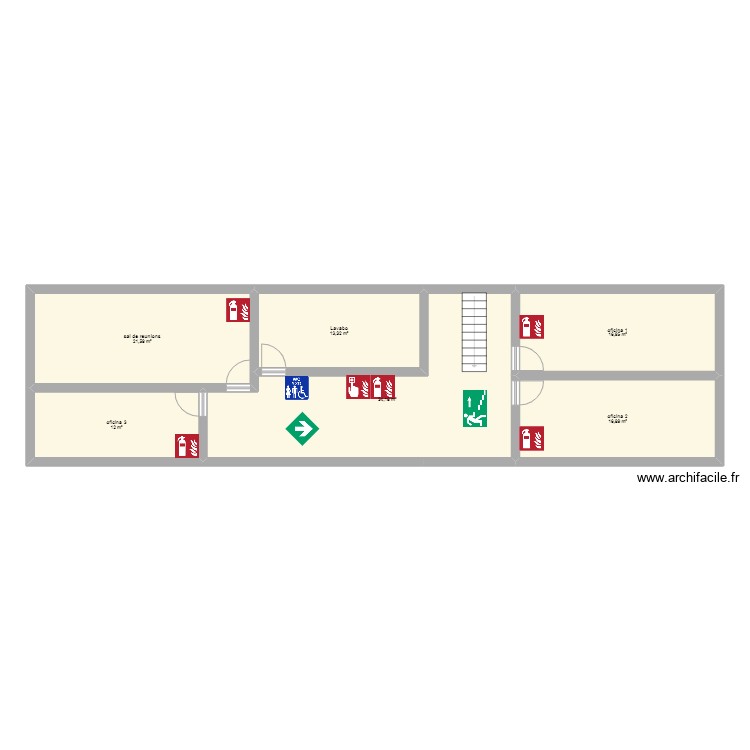 planta 1. Plan de 0 pièce et 0 m2 planta 1. Plan de 0 pièce et 0 m2