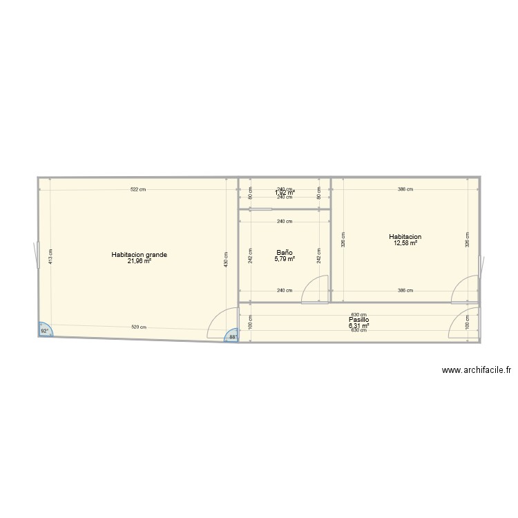Borjas medidas 1. Plan de 0 pièce et 0 m2