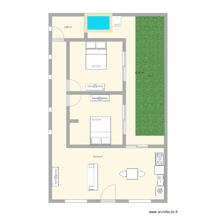 Plano 3. Plan de 0 pièce et 0 m2