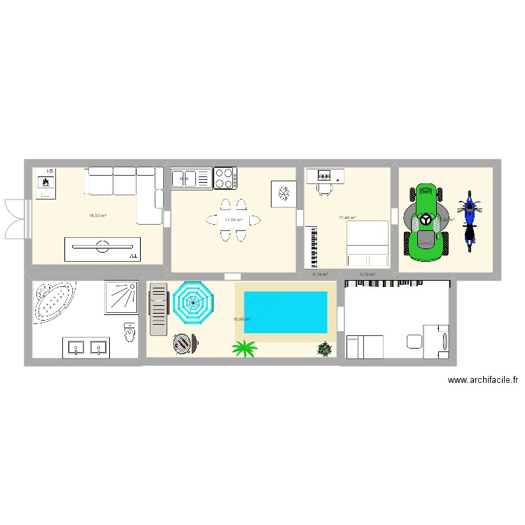 ejercicio 3. Plan de 0 pièce et 0 m2