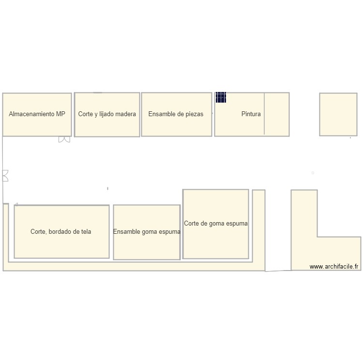 Empresa de muebles . Plan de 0 pièce et 0 m2