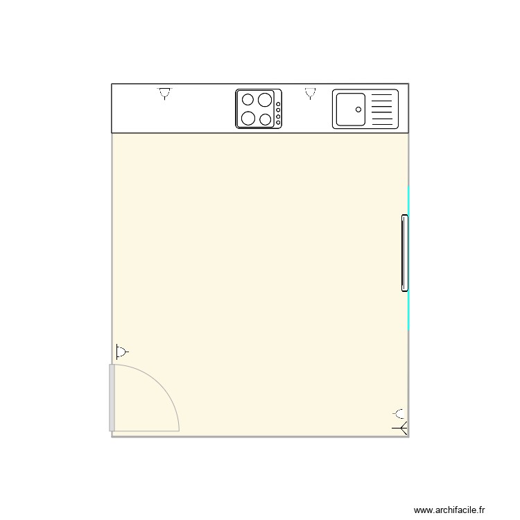 Flat 2 Kitchen Living Room. Plan de 0 pièce et 0 m2