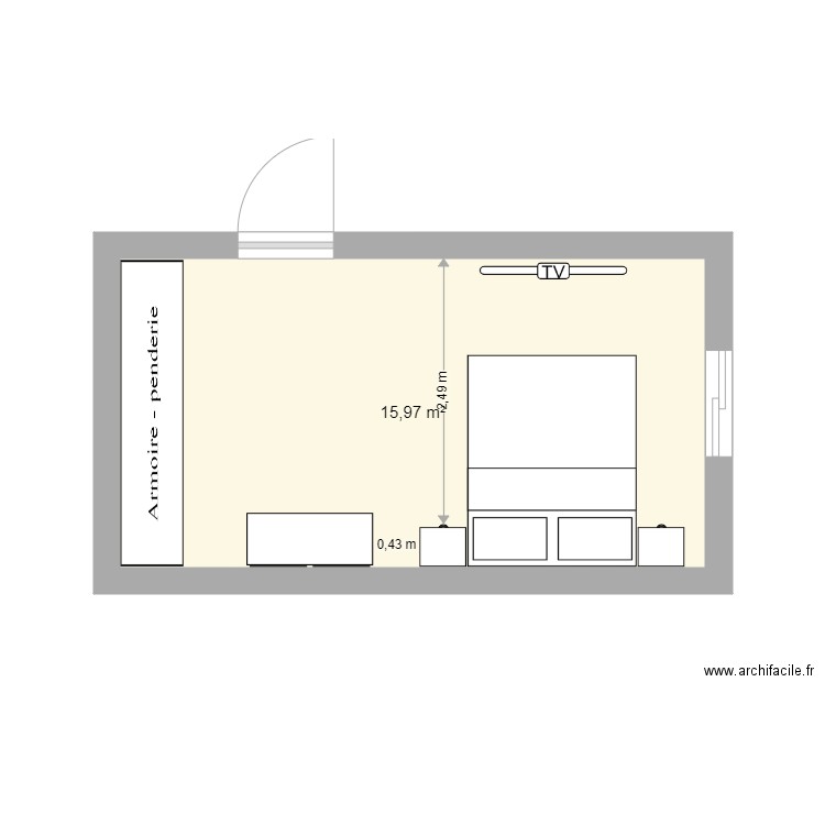 h1 h. Plan de 0 pièce et 0 m2