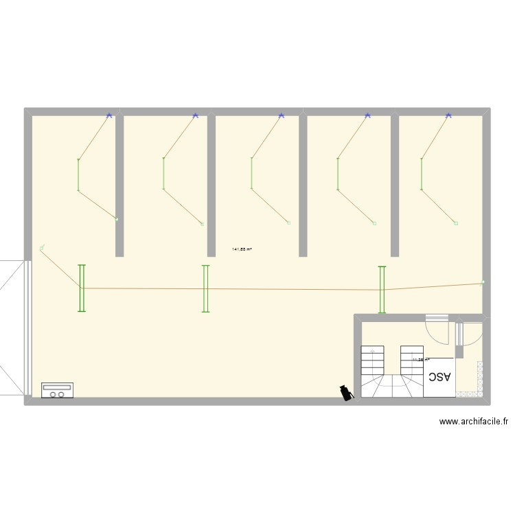 Parking. Plan de 0 pièce et 0 m2