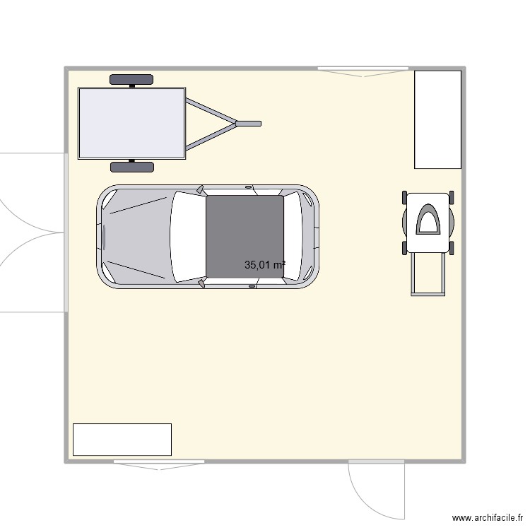 garage2 36m2. Plan de 0 pièce et 0 m2