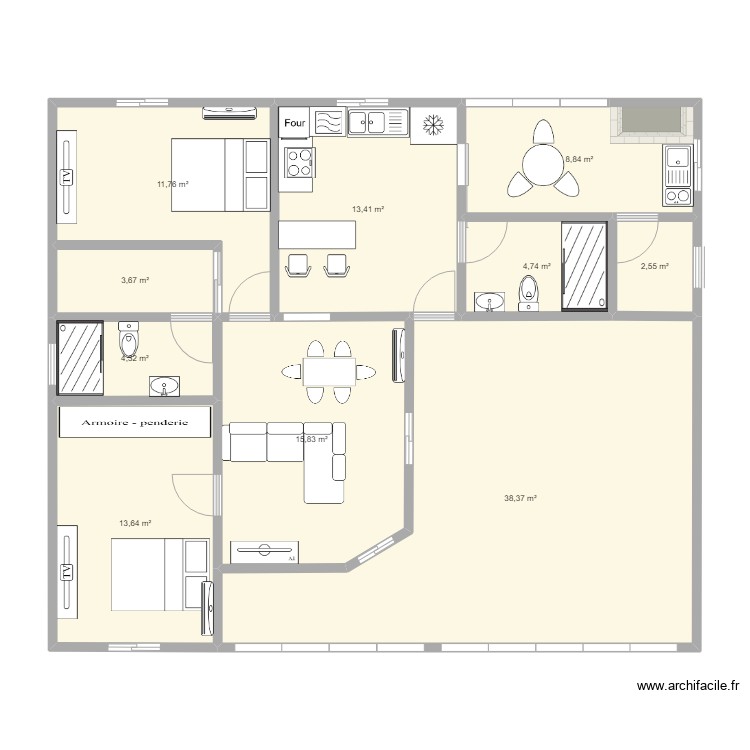 casa nova. Plan de 0 pièce et 0 m2