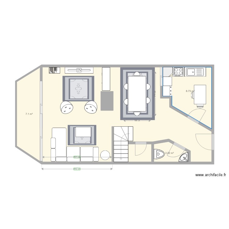 1o andar Montchoisi 15. Plan de 0 pièce et 0 m2