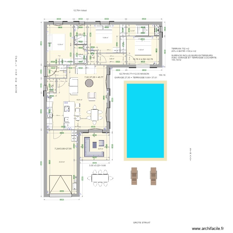 evi muren 31 RESULTAAT ZONDER FRIGO. Plan de 0 pièce et 0 m2