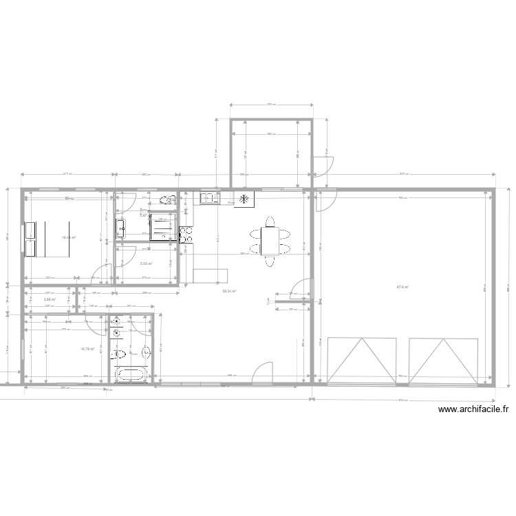 bob ranch house 2 br with island feb 21. Plan de 0 pièce et 0 m2
