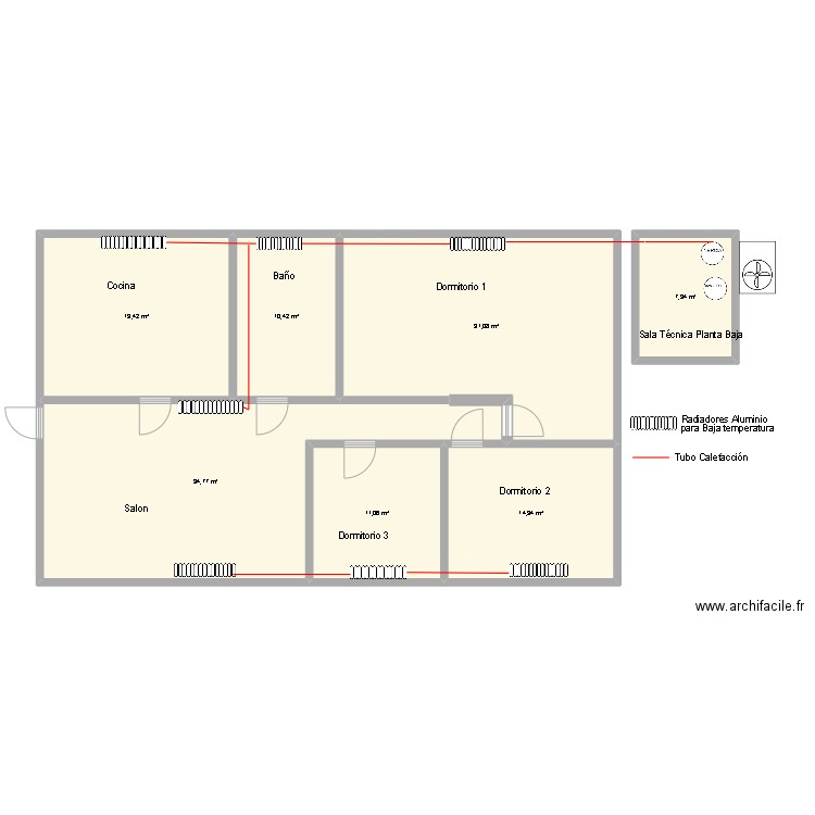 Aeropuerto. Plan de 0 pièce et 0 m2