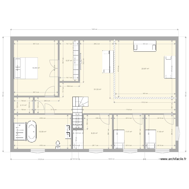 Ahosson 2P2. Plan de 0 pièce et 0 m2