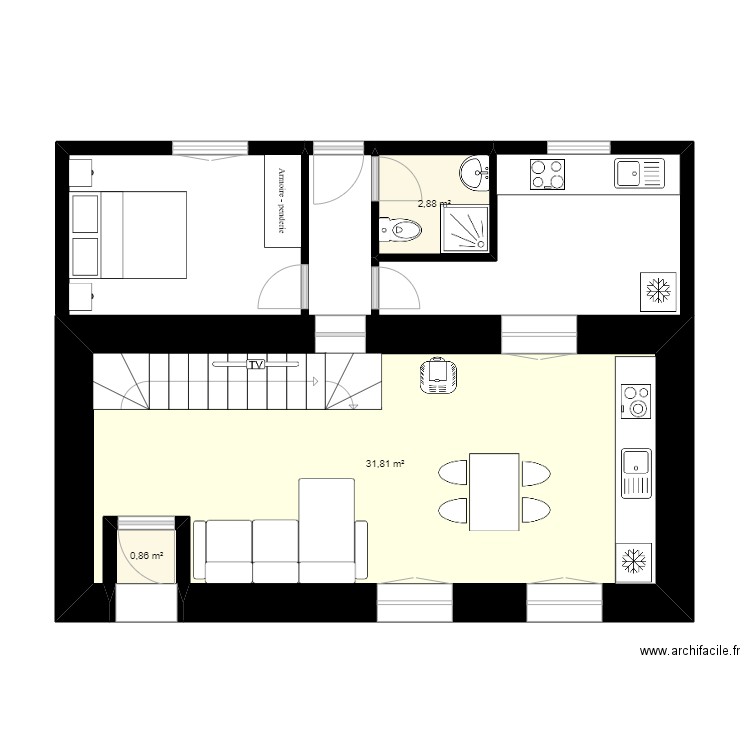 plano planta baja 01. Plan de 0 pièce et 0 m2
