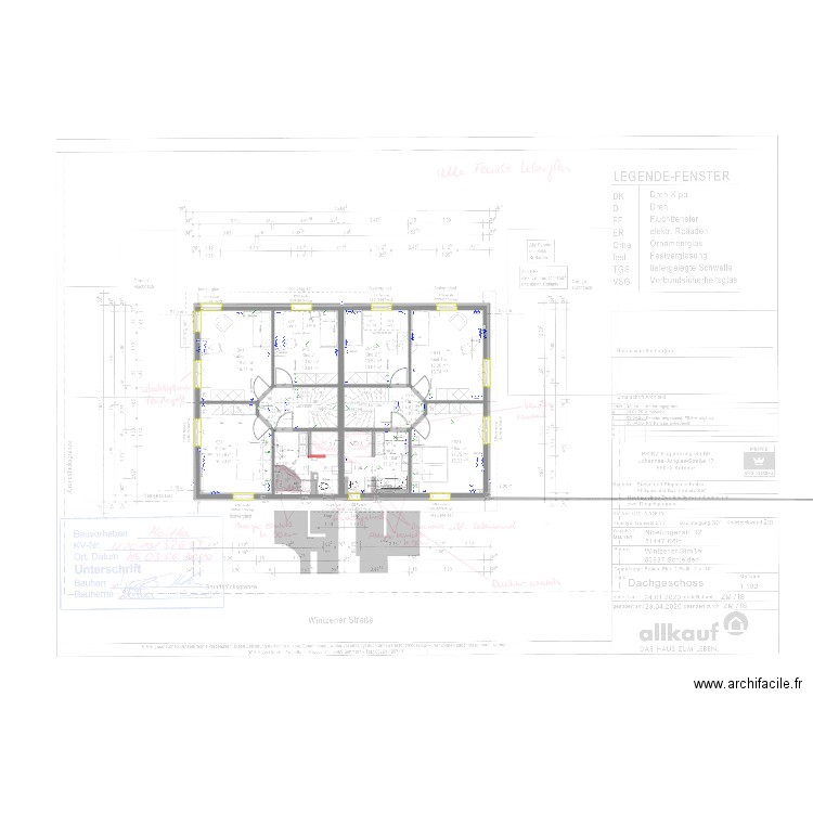 OG Haus Badplanung. Plan de 0 pièce et 0 m2
